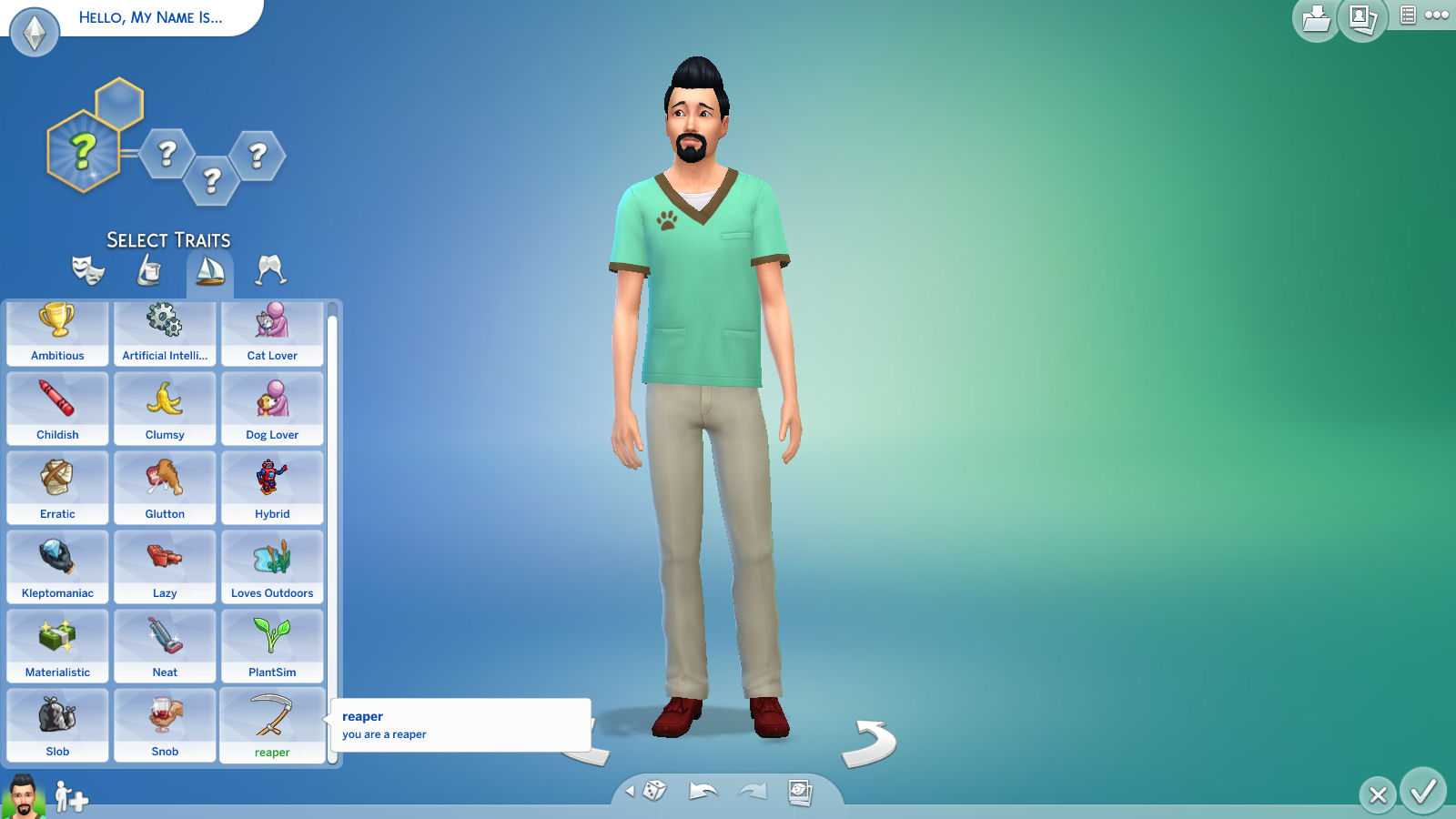 Mod The Sims Reaper Trait.