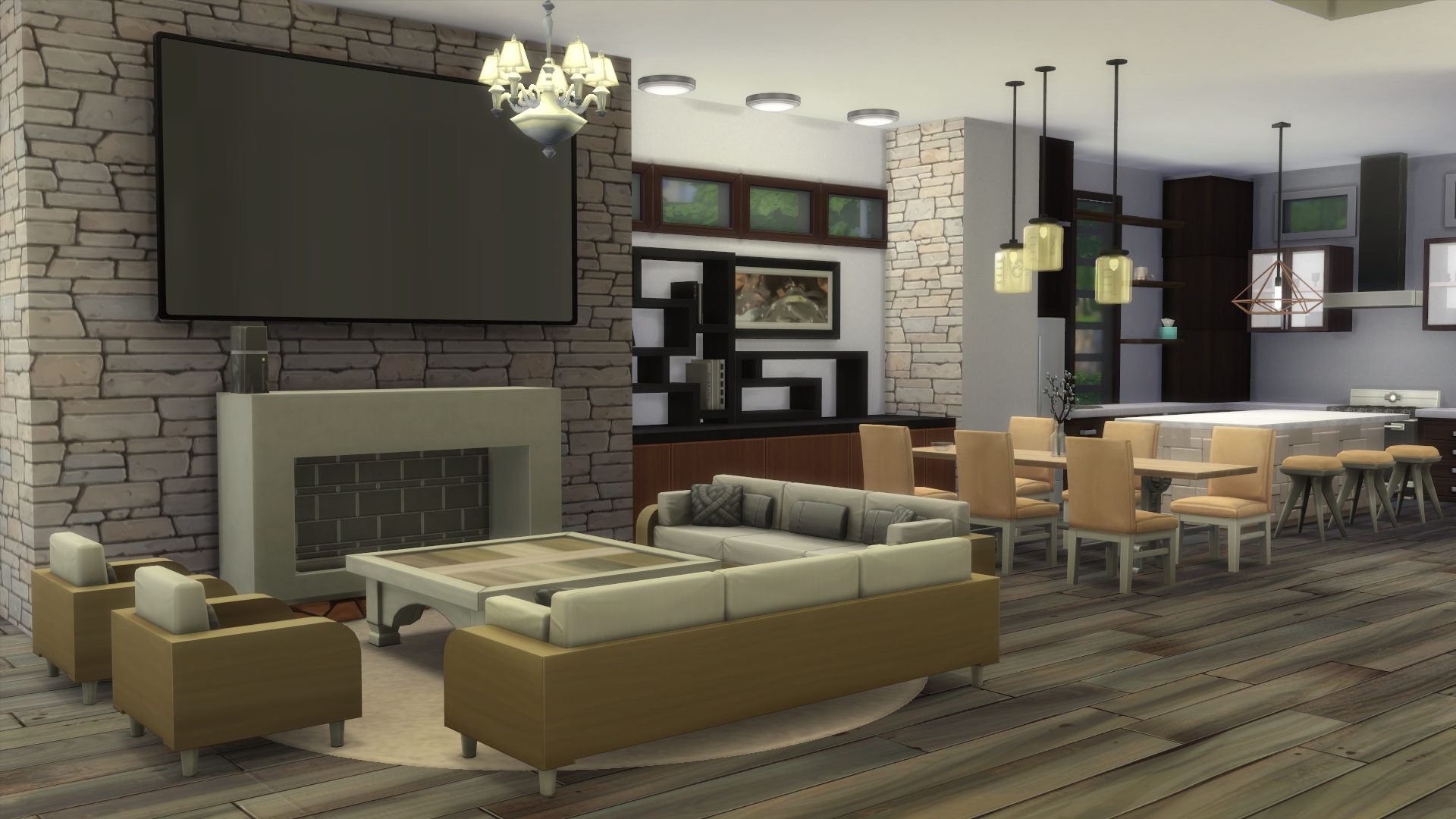 Mod The Sims Mattina No Cc Modern Home