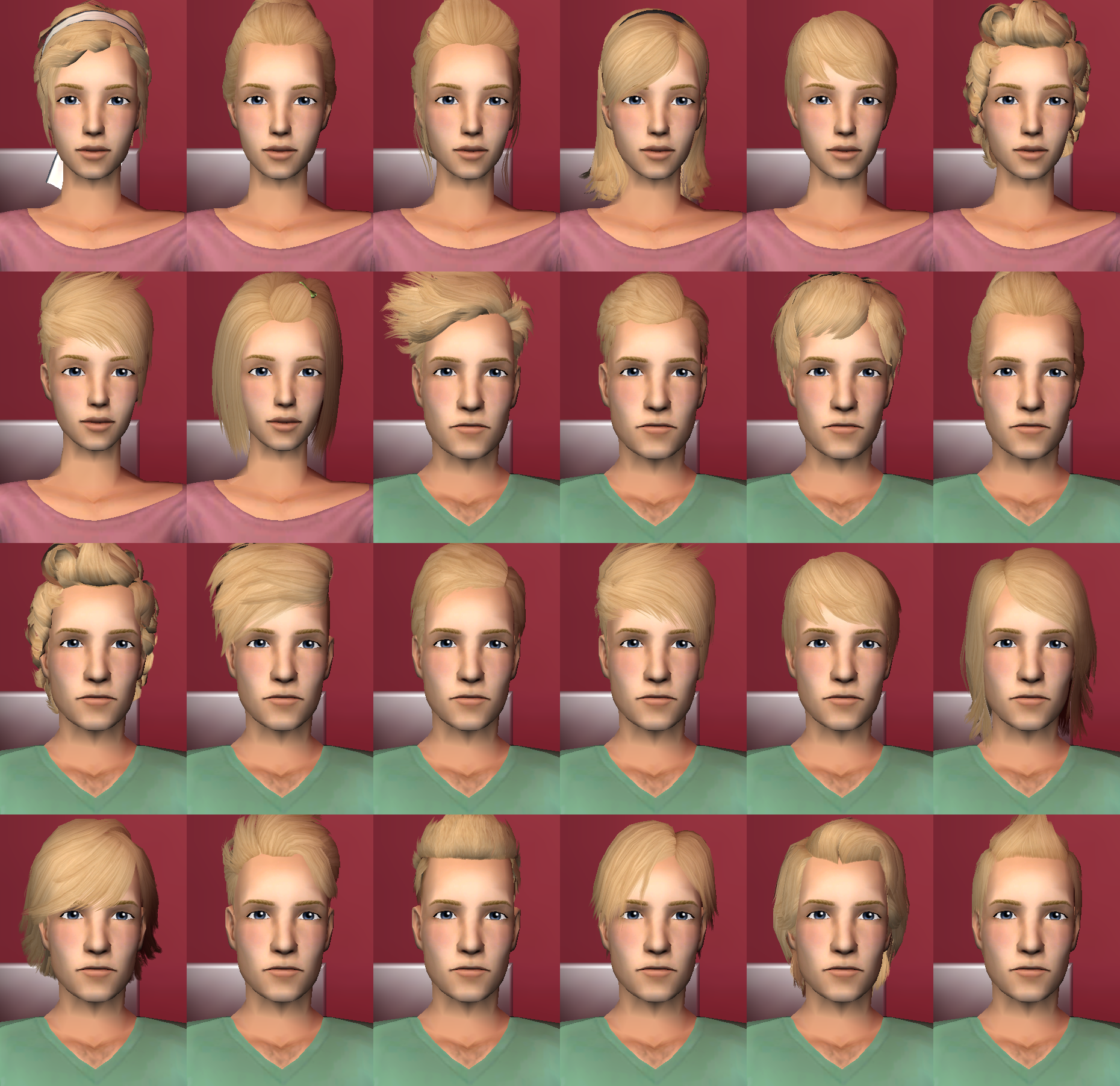 Mod The Sims 50 Custom Hair Dump Maxoid Hair System
