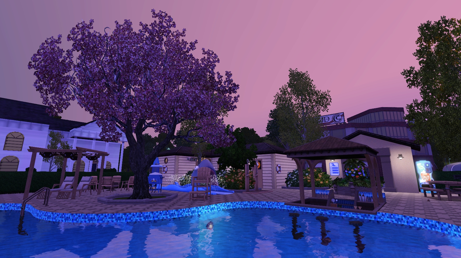 Mod The Sims - Twinbrook Baths - Outdoor Swimming Pool