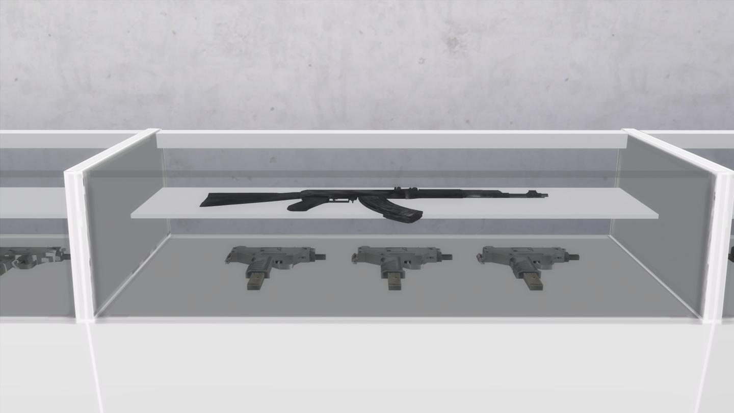 Mod The Sims - Moodlets from guns & accessories + functional gun safe