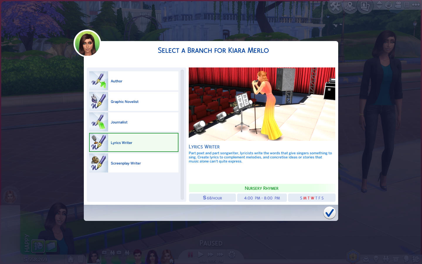 Mod The Sims - Part-time Writer Career [+new branches]