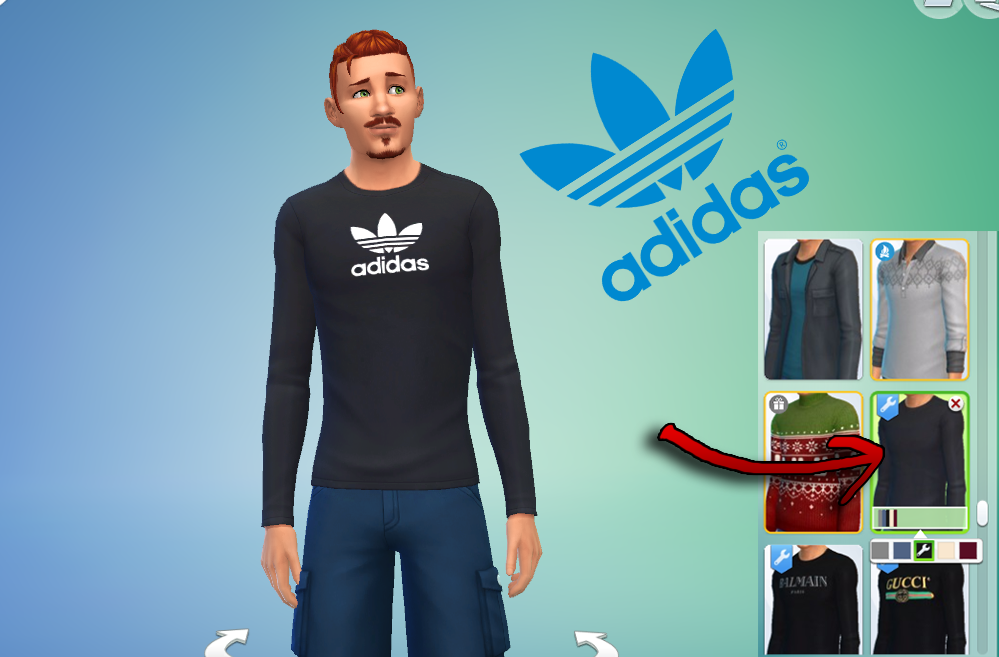 Sims 4 adidas shirt sale