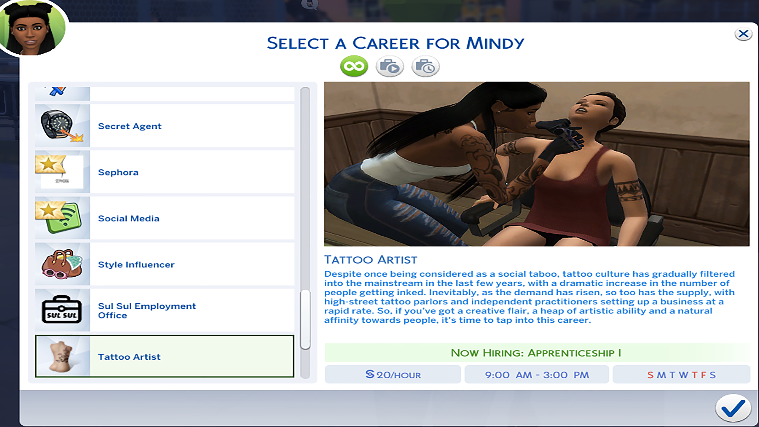 Mod The Sims Tattoo Artist Career