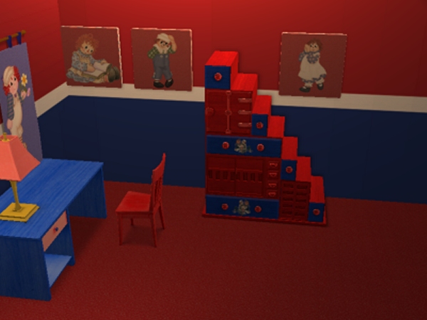 Mod The Sims - Raggedy Ann and Andy bedroom set