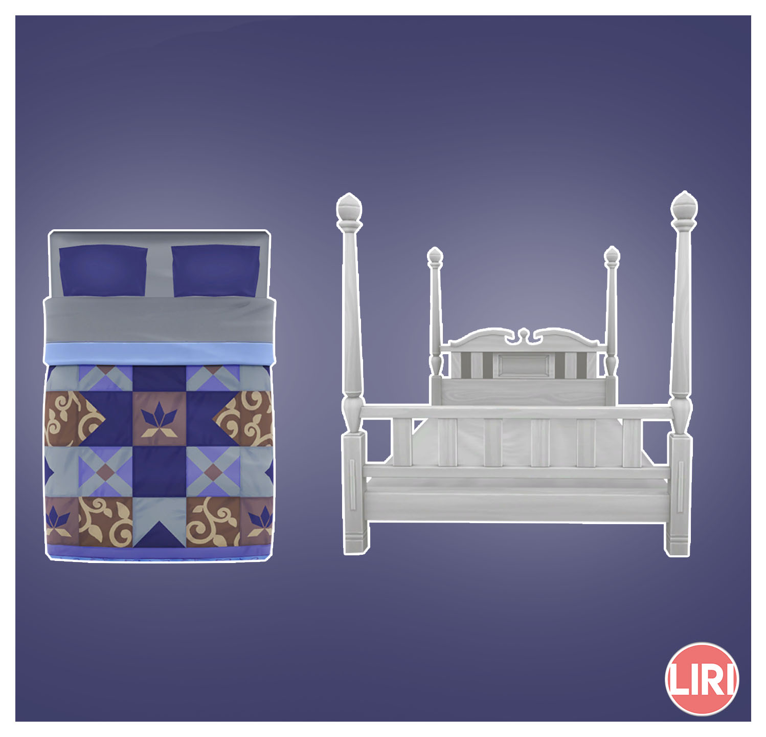 Mod The Sims Cozy Crafter Bed Separated