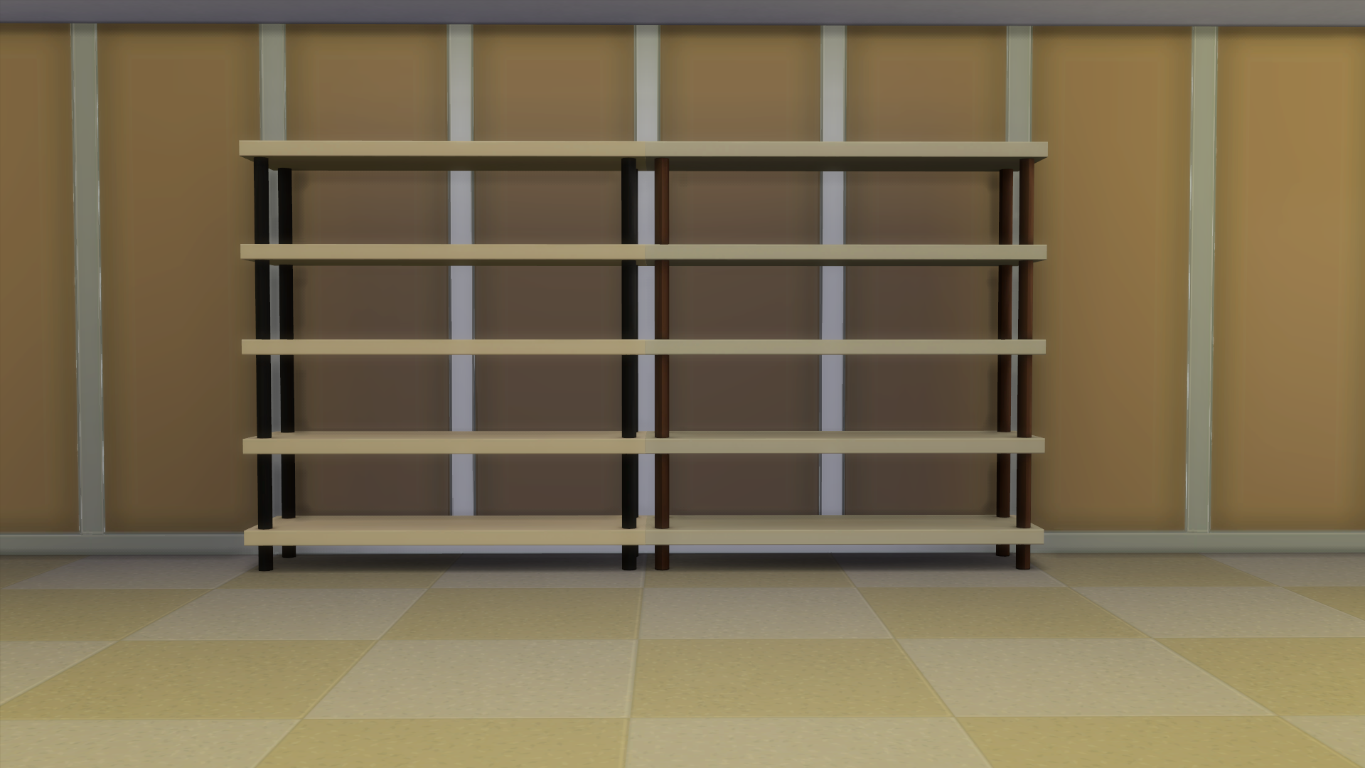 Mod The Sims - Empty Get to Work Bookshelves with Slots, image size:1920x1080