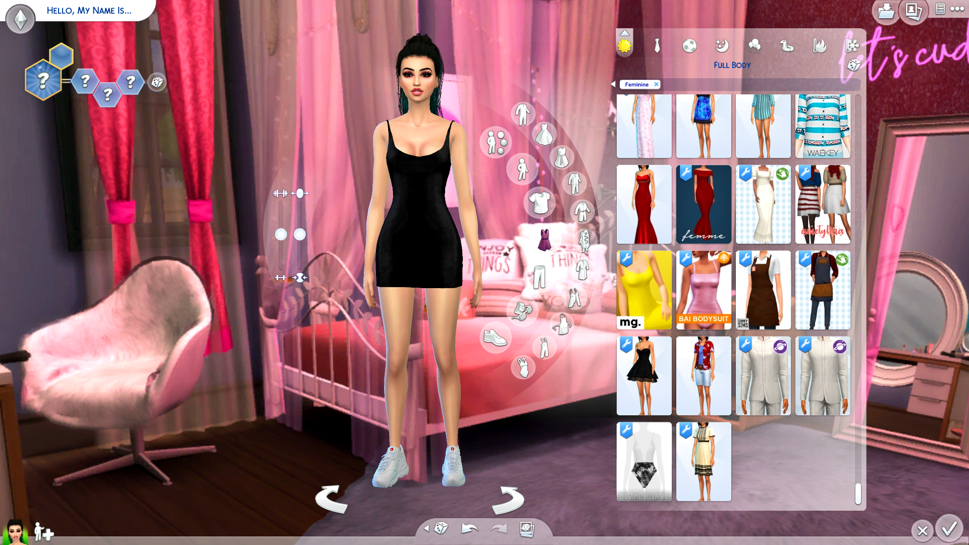 Mod The Sims Pink Bedroom Cas Background.