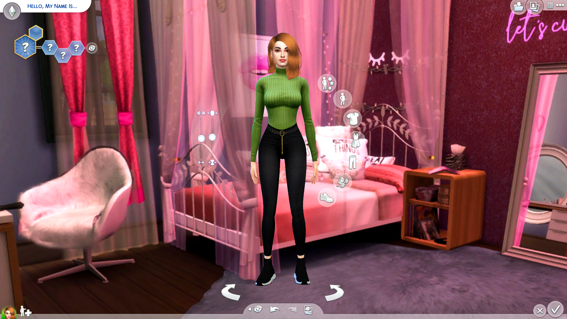 Mod The Sims - Pink Bedroom CAS Background
