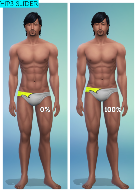 Mod The Sims - Extended Butt and Hips Sliders v1.3