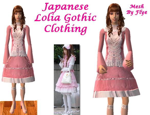 Mod The Sims Japanese Lolita Gothic Clothing