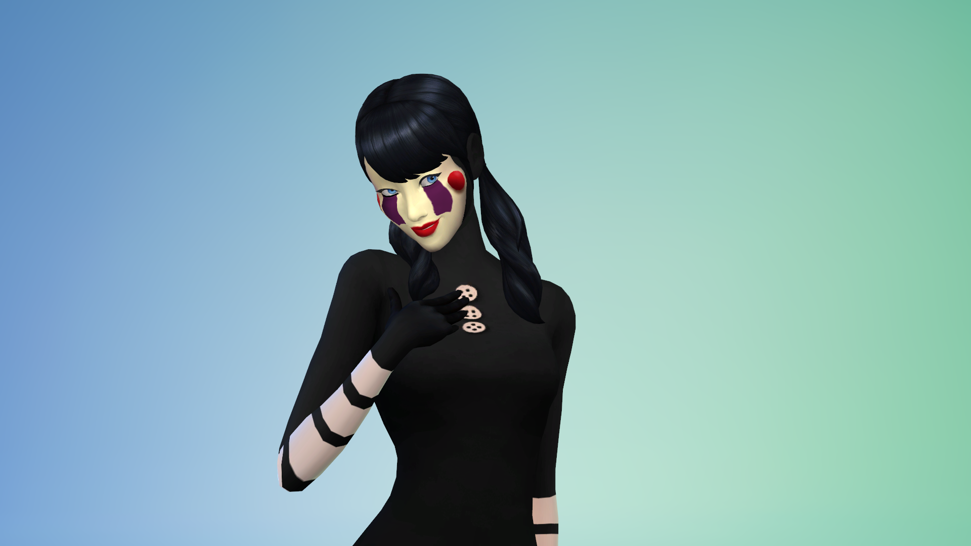 Mod The Sims - Marionette outfit - Five nights at freddys