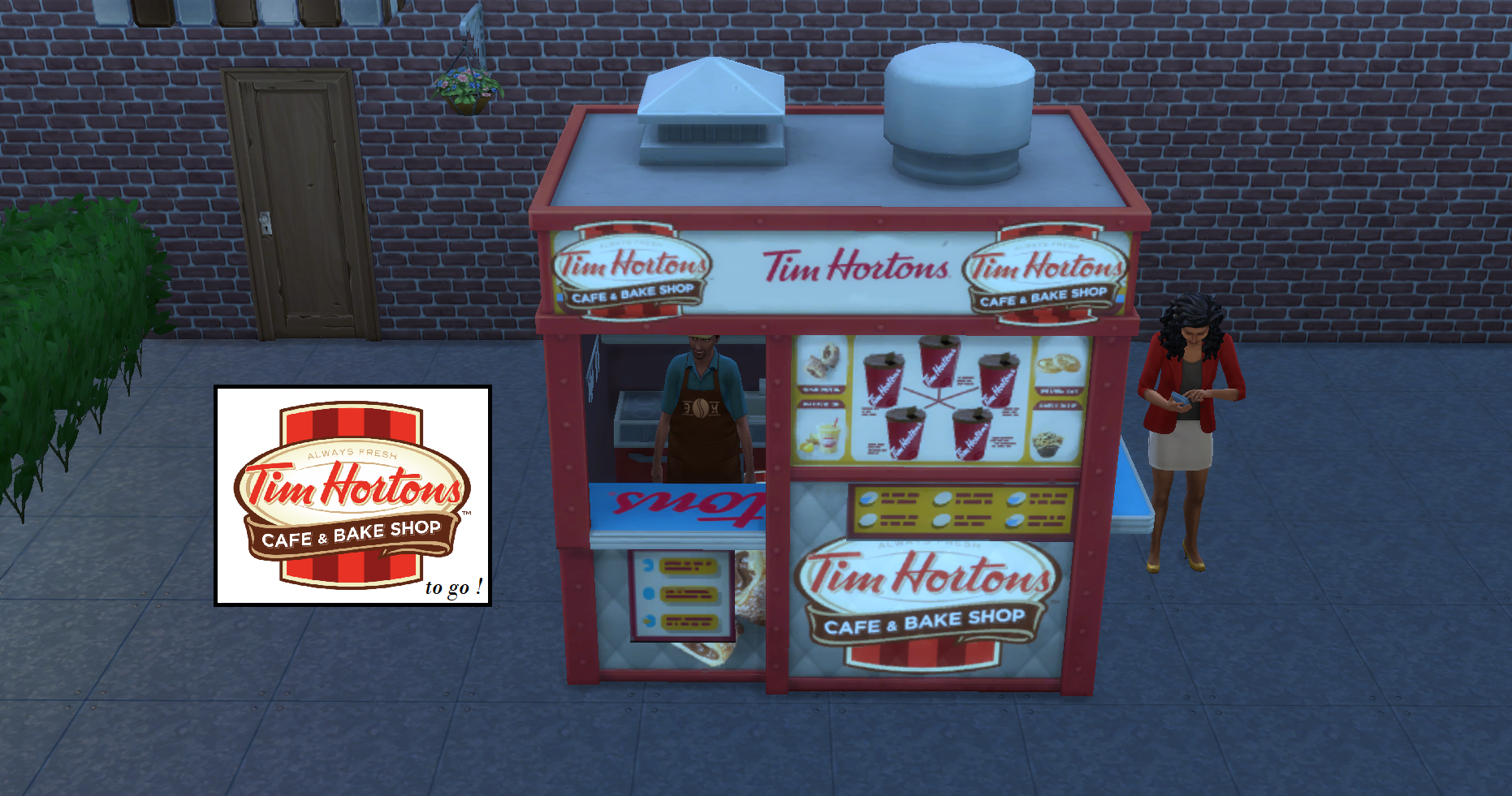 CAFETERIA CANADENSE TIM HORTONS - Brasil Simmer Collab - The Sims