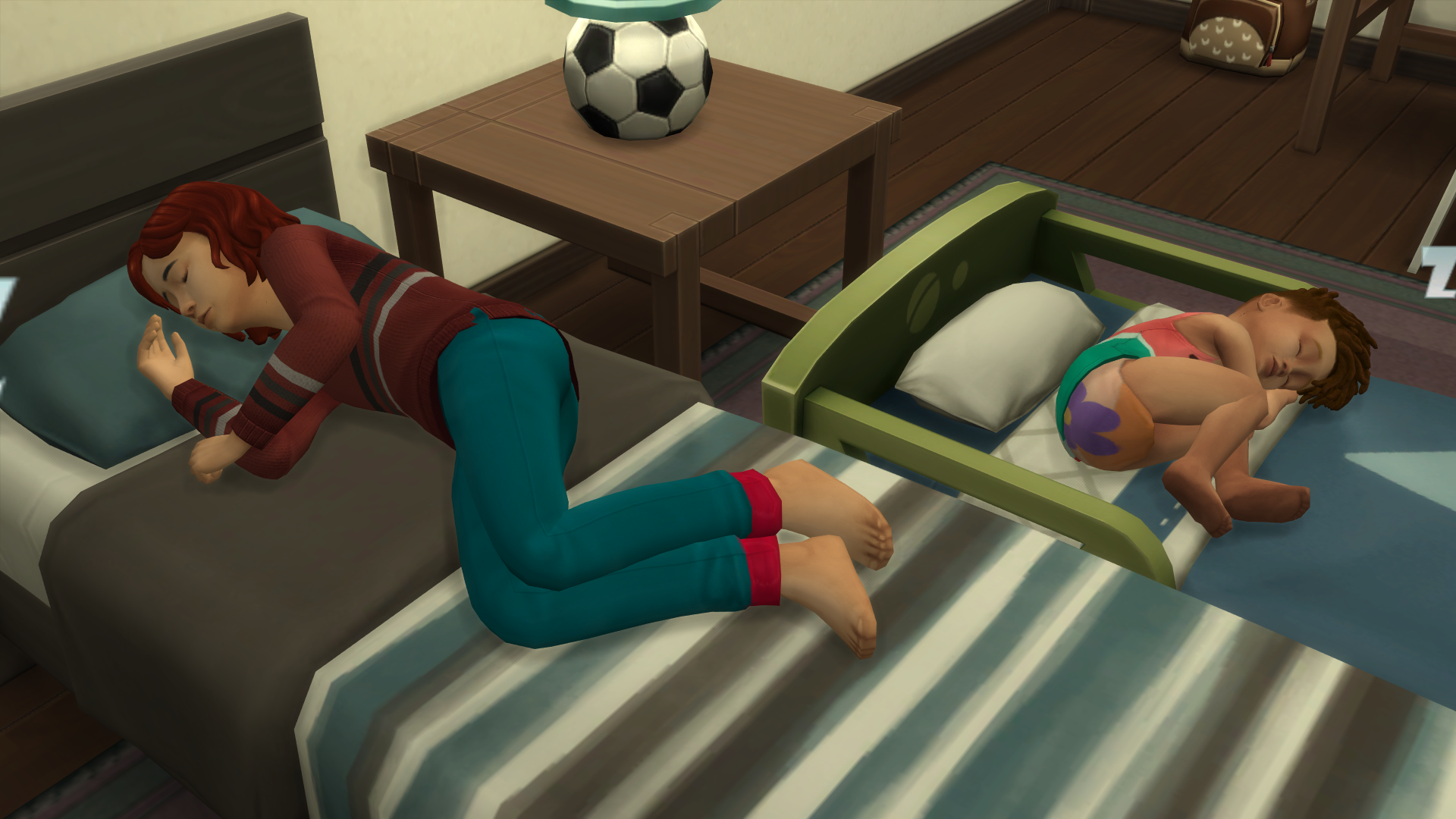 Mod The Sims Take shoes off while sleeping & in bed