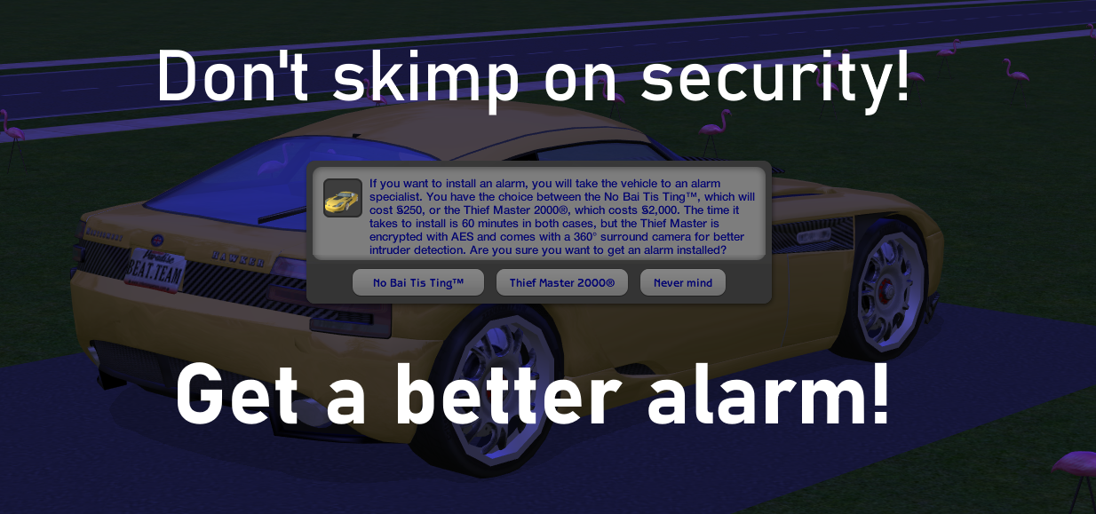 Mod The Sims More Dangerous Burglars & Enhanced Car Alarms!