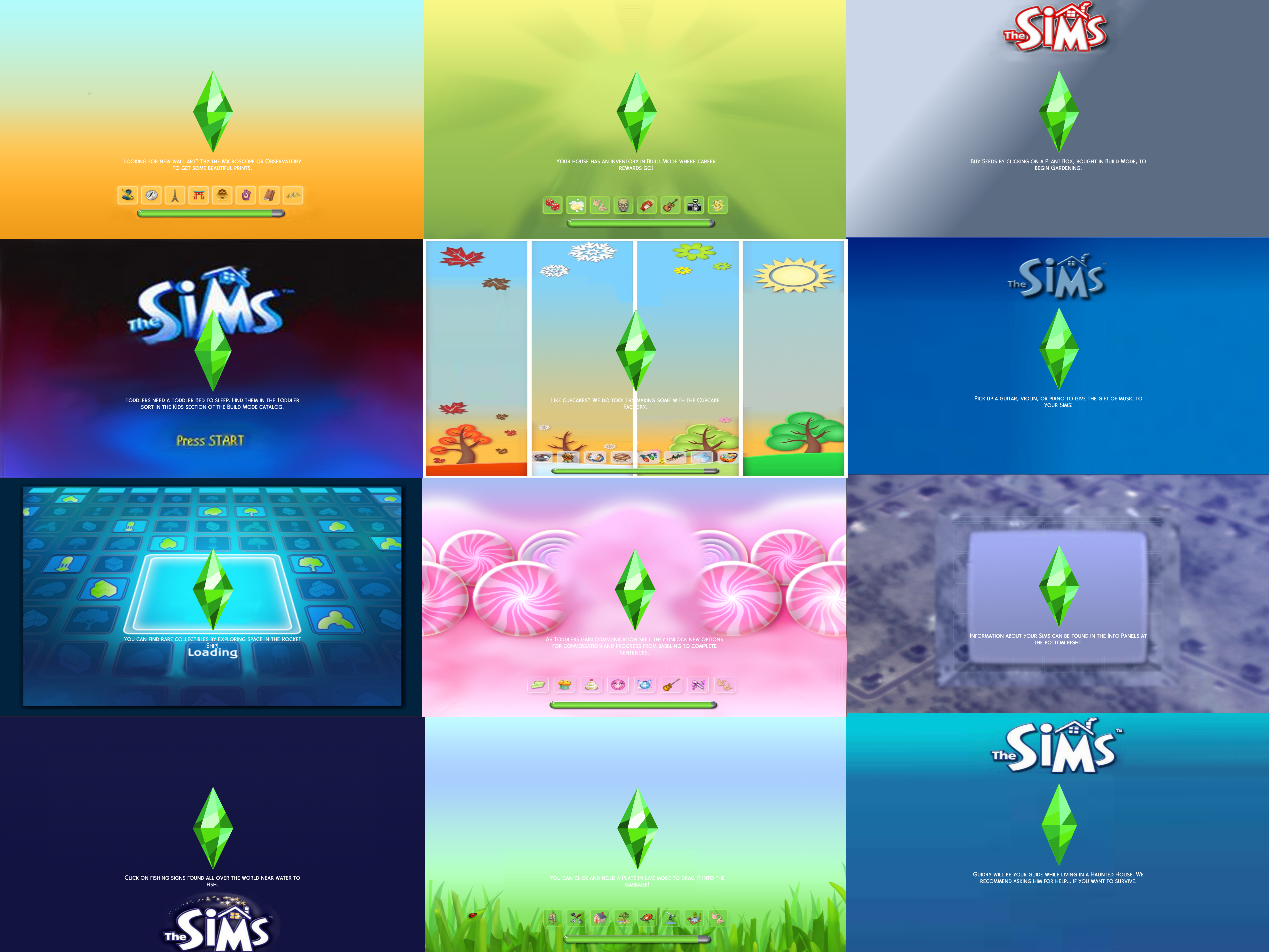 Mod The Sims - Retro Inspired Loading Screens