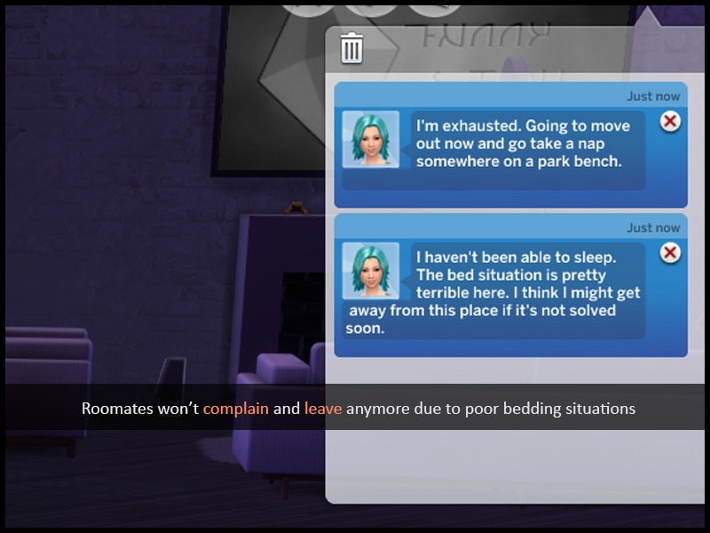 Mod The Sims - Roommates Satisfied