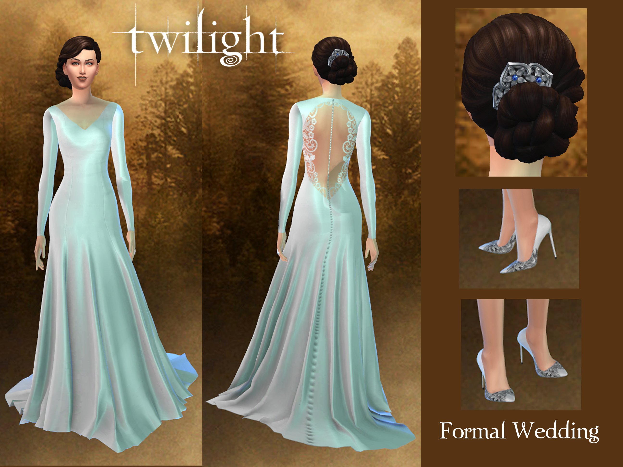 Mod The Sims Bella Swan Cullen for SIMS 4 Twilight Saga