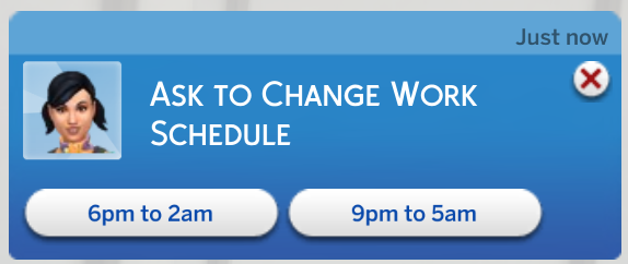 Mod The Sims 5 Day Work Week Choose Your Own Work Hours v2 2 