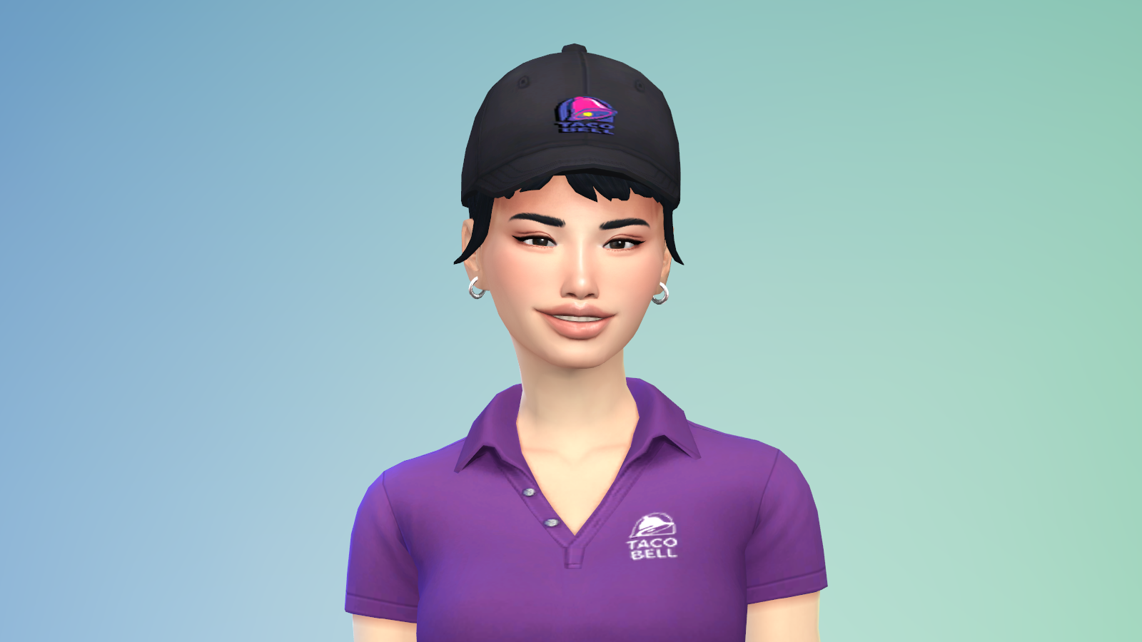 Mod The Sims - Taco Bell Uniform + Cap