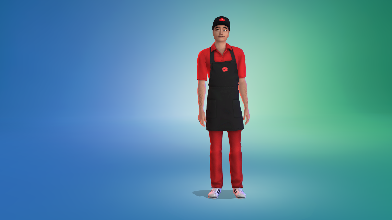 Mod The Sims Pizza Hut Uniform + Cap