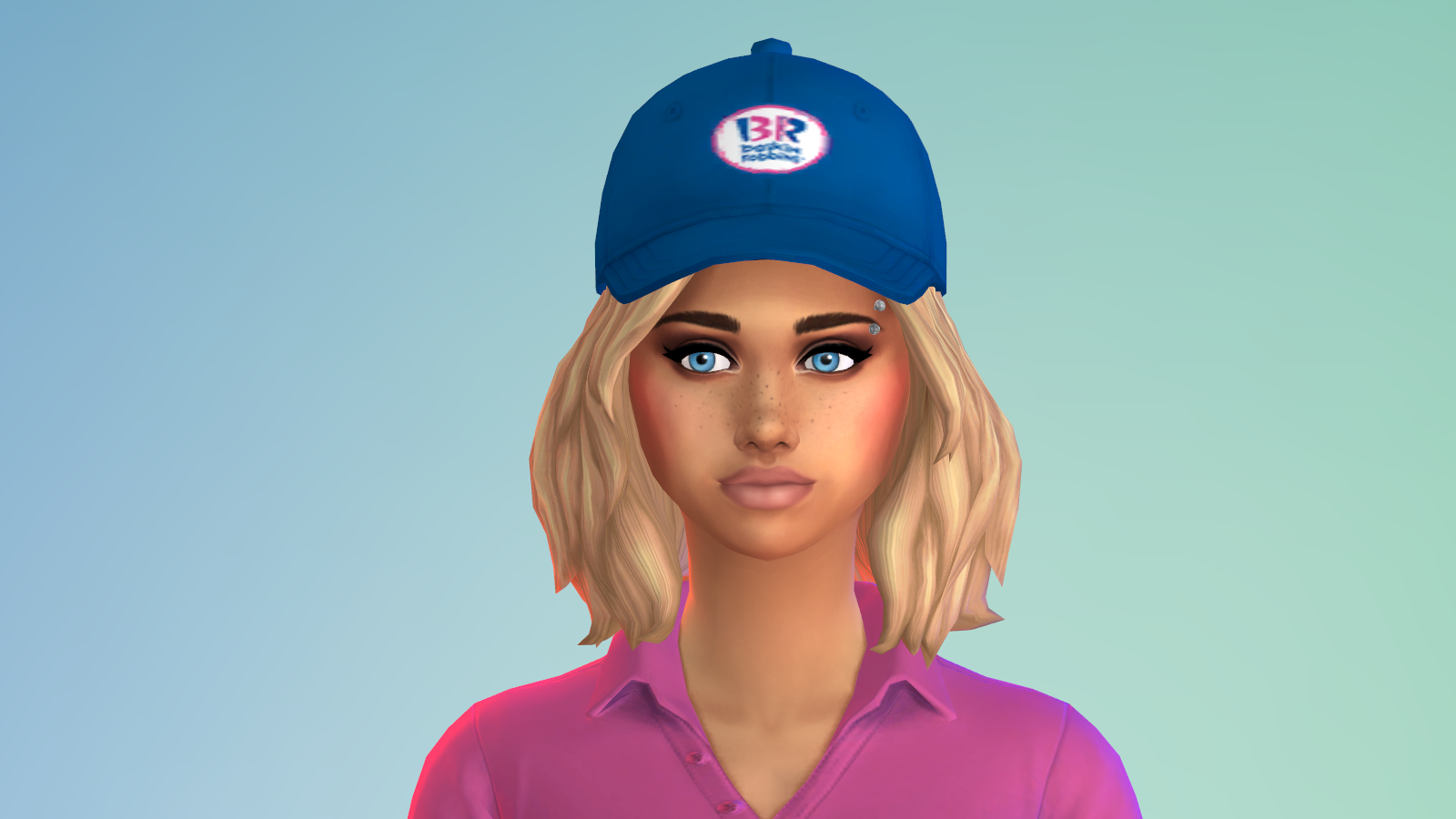 Mod The Sims BaskinRobbins/Dunkin Donuts Uniform + Cap