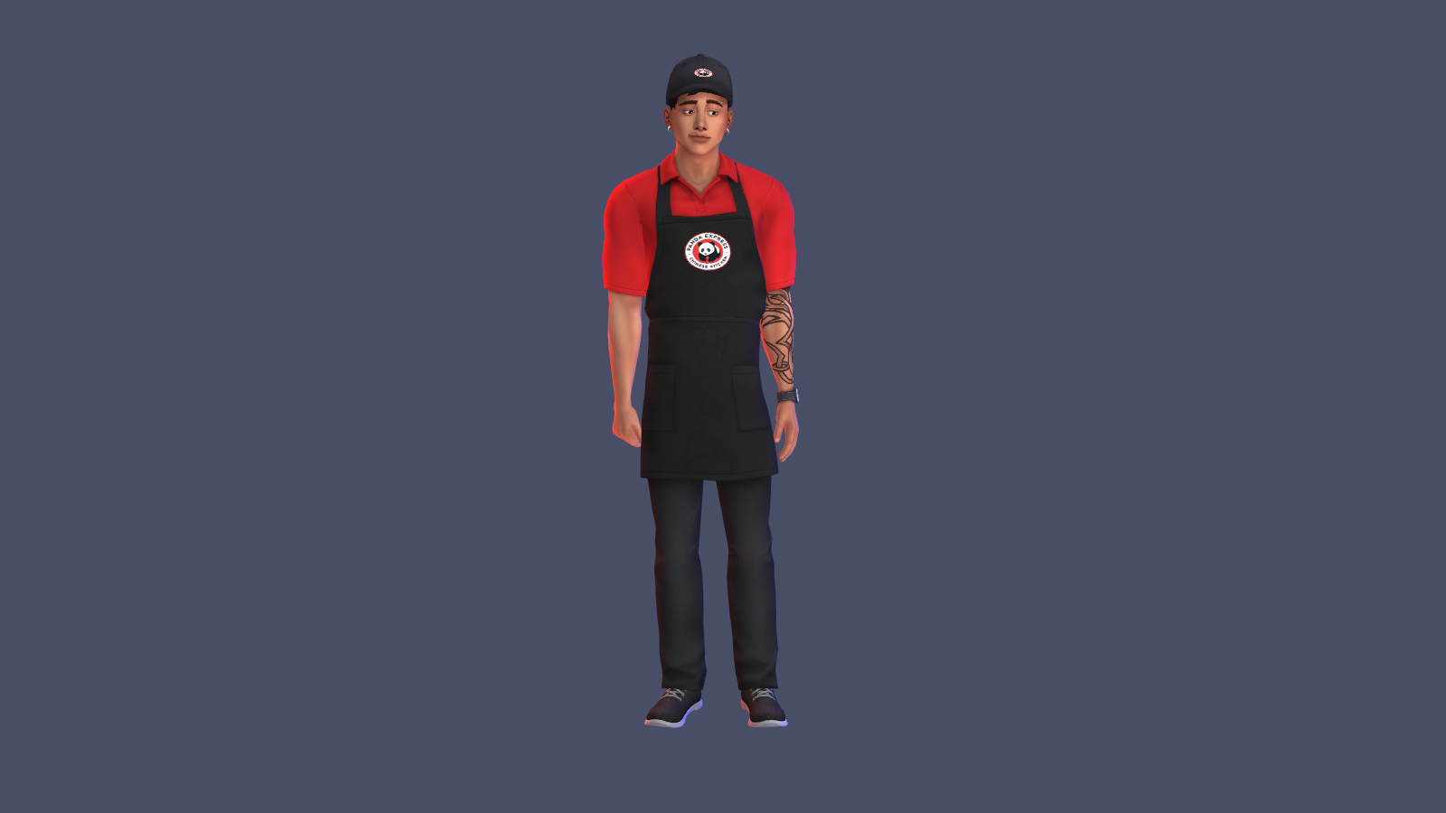 Mod The Sims Panda Express Uniform + Hat