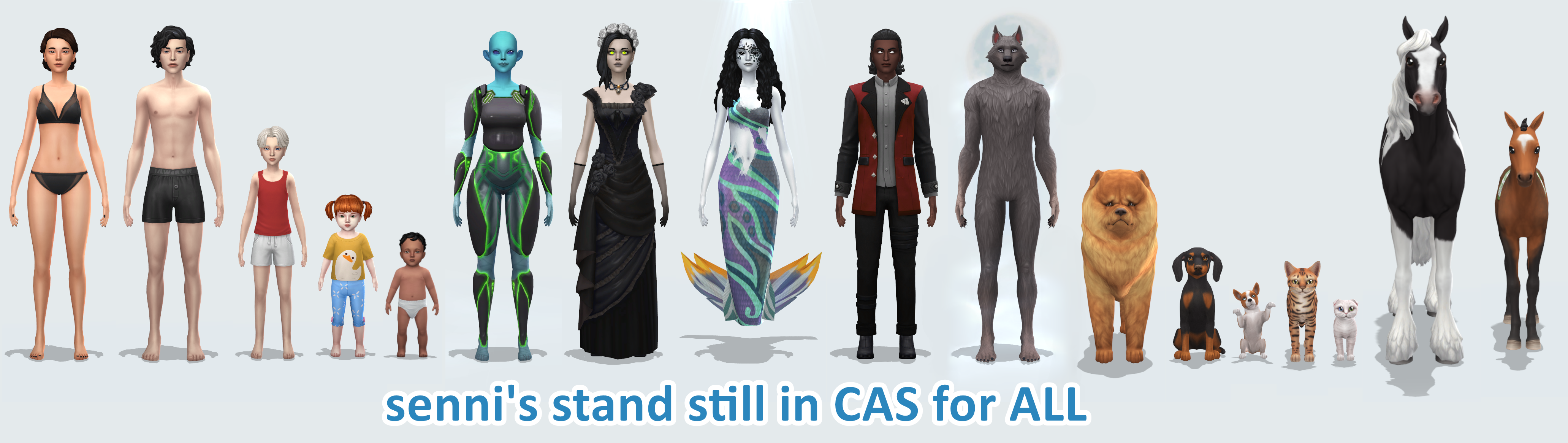 Mod The Sims Sims 4 stand still in CAS