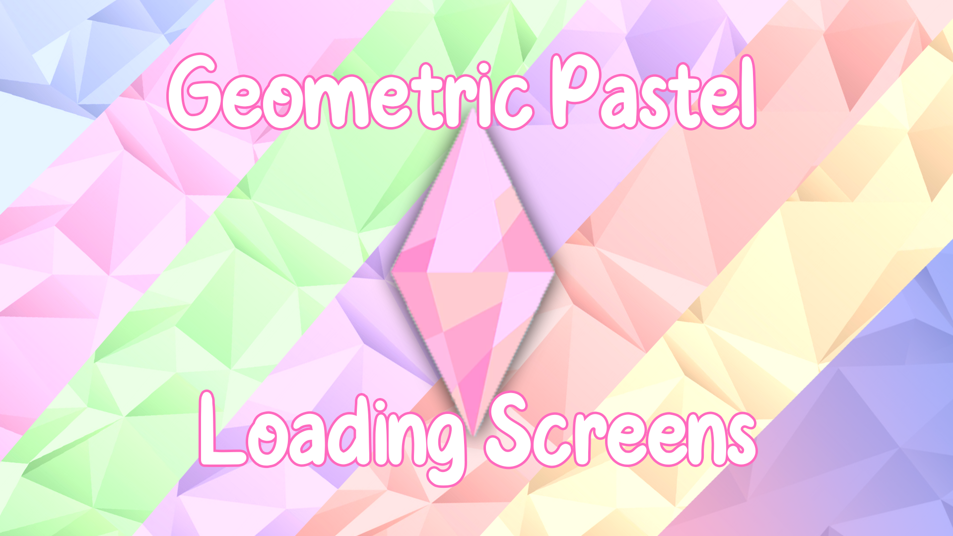 Mod The Sims - Pastel Geometric Loading Screens