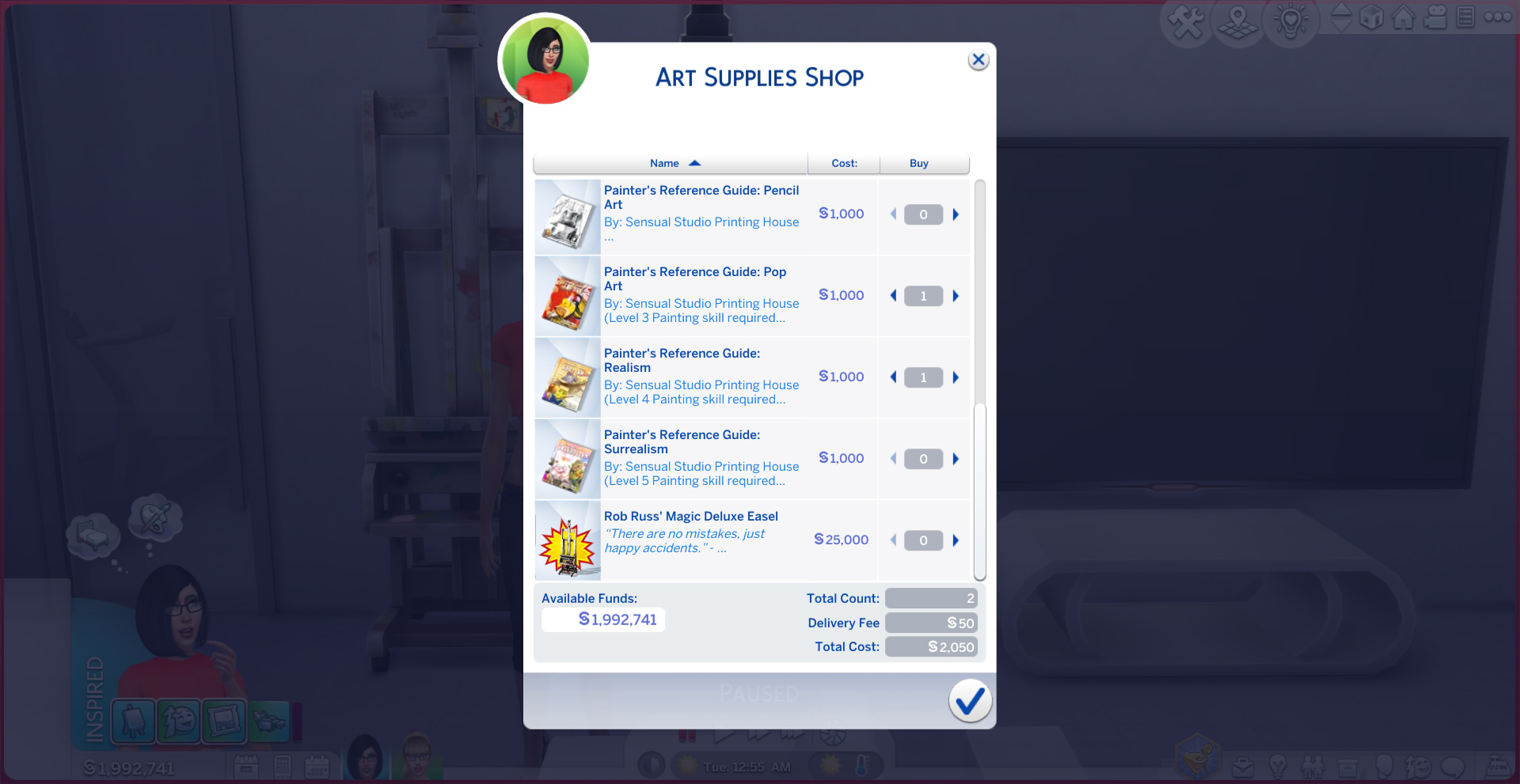 Mod The Sims Easel Art Catalog