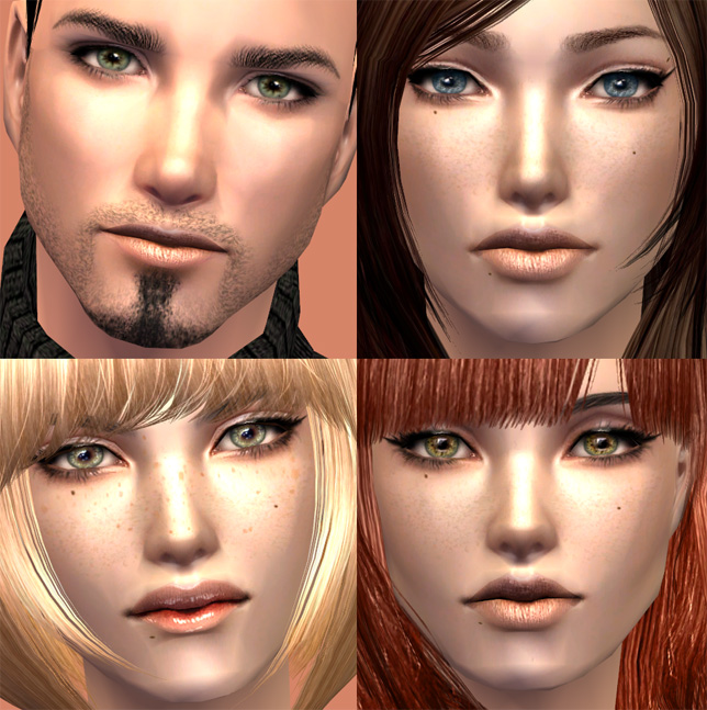 Mod The Sims - 4 realistic eye sets