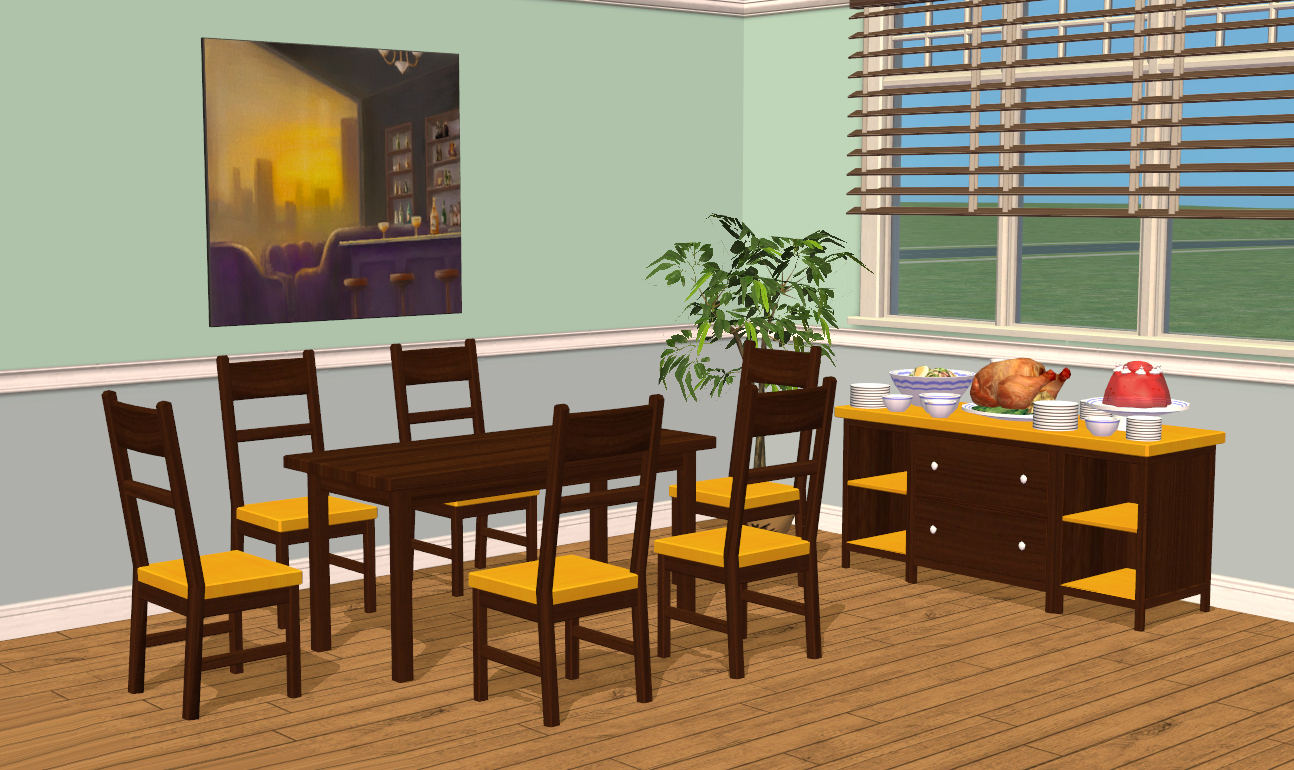 Mod The Sims - Smallhouse Models Dining Room Set