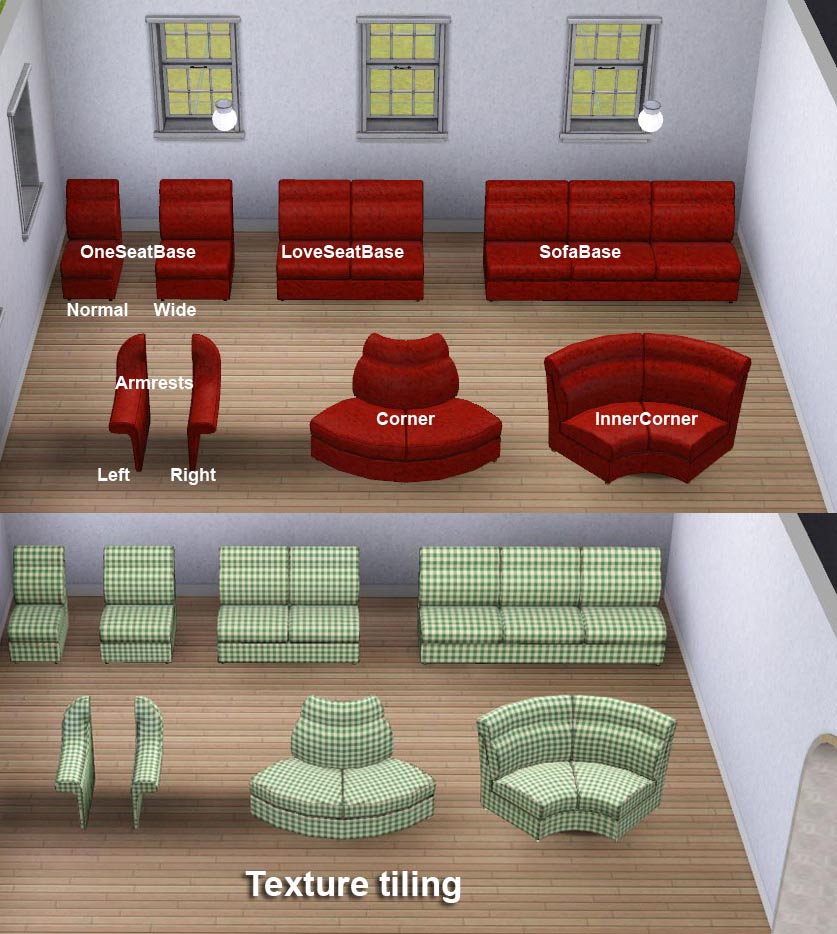 Mod The Sims Modular Sofa, How To Make A Corner Sofa In Sims 4