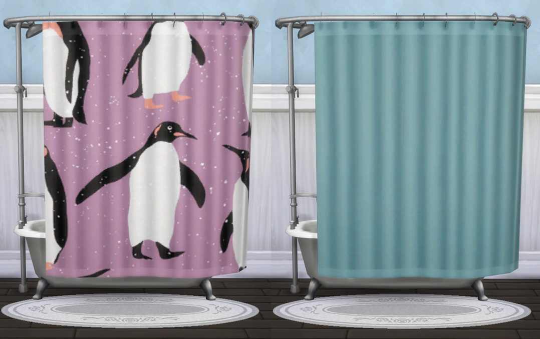 Mod The Sims Winter Under The Sea Clawfoot Tub With Shower