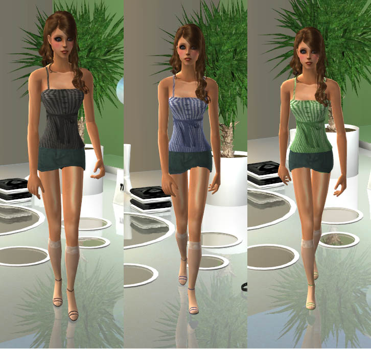 Mod The Sims - Miniskirts with cute tops (6 colors)