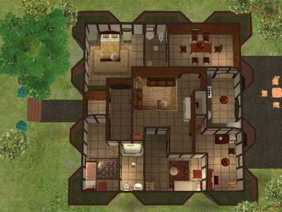 Mod The Sims Bag End A Hobbit Home, Hobbit House Plans Bag End