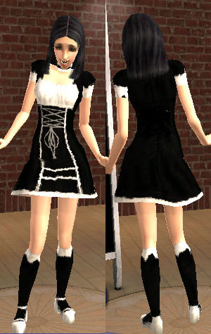 Mod The Sims - Gothic Loli Dresses Teen