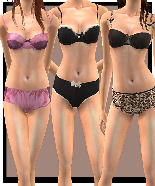 Mod The Sims - Pretty Underwear for Adult females