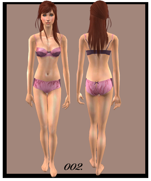 Mod The Sims - Pretty Underwear for Adult females