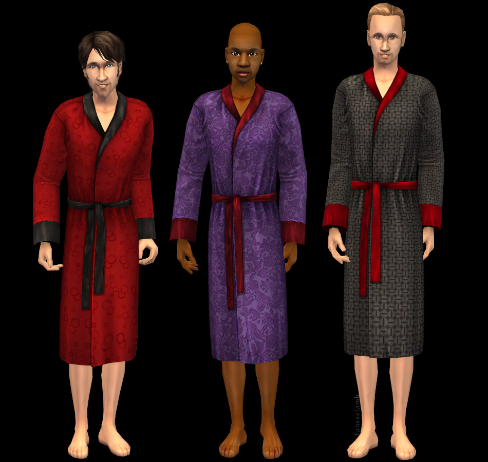 Mod The Sims - Silky Kitchen & Bath Stuff Robes without Pants