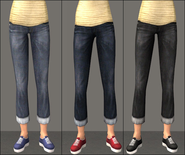 Mod The Sims - Sweet Separates: Untuckable Hoodies, Jean Shorts