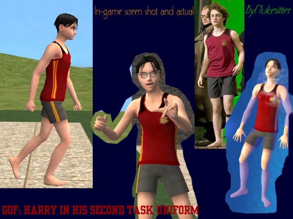 Mod The Sims GoF Harry Potter s second task swimsuit