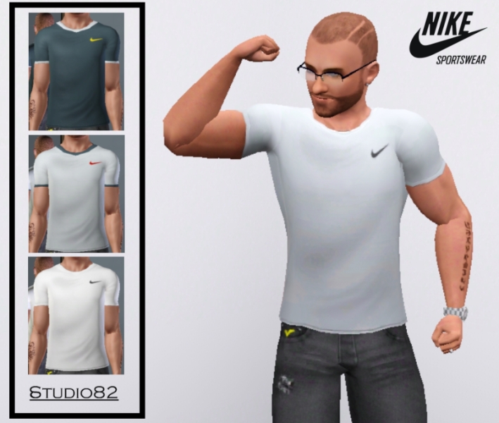 Mod The Sims - Nike Sportswear Tees Set 1