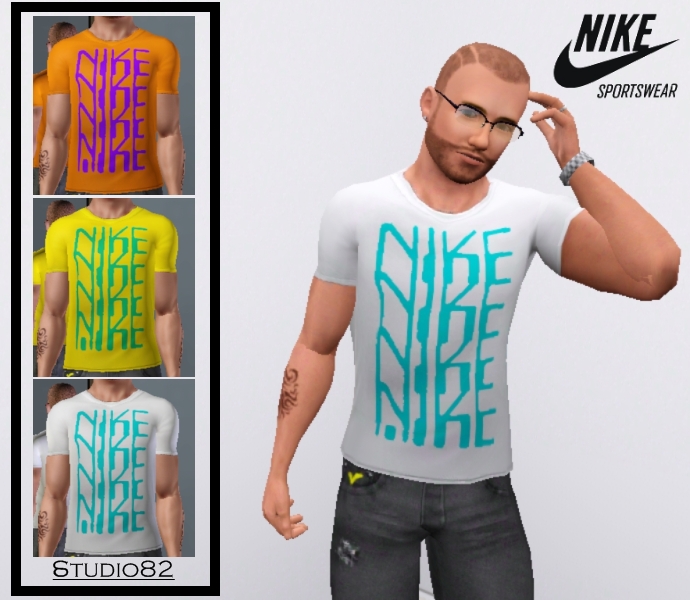 Mod The Sims - Nike Sportswear Tees Set 1