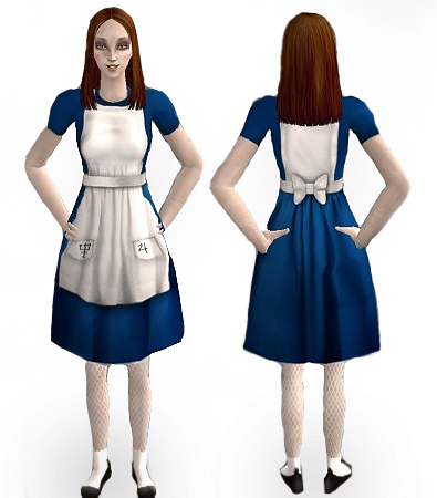 Mod The Sims - American Mcgee's Alice- Alice's dress *NEW MESH*