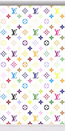 Mod The Sims - White Rainbow Louis Vuitton Wallpaper with Crown