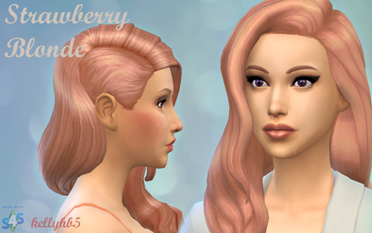 Blonde Hair Customizations for Sims 4 - wide 10