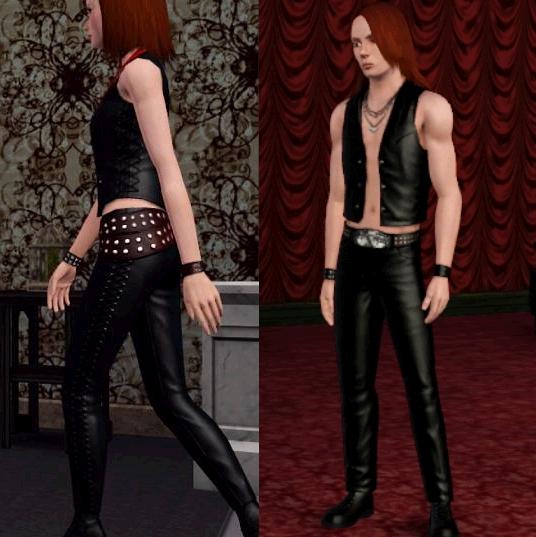 Mod The Sims Rockstar Outfit For Females Male Version Now Available