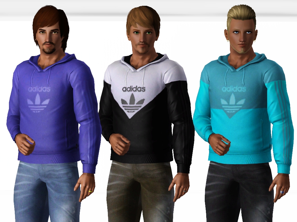 Mod The Sims - Adidas Hoodies For YA/A Males.