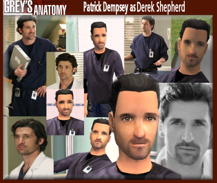 Mod The Sims - Patrick Dempsey as Derek Shepherd